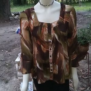 NWOT!! "Sere Nade" button-down blouse